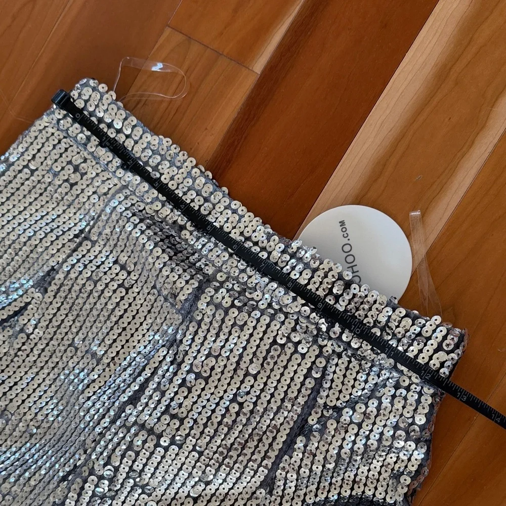 Boohoo Metallic Sequin Trousers